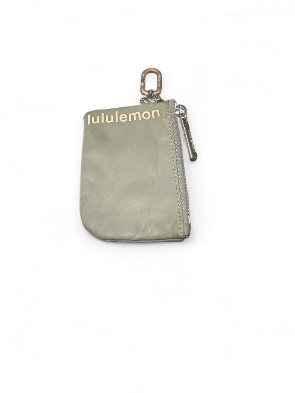 lululemon Olive Green Zip Key Pouch